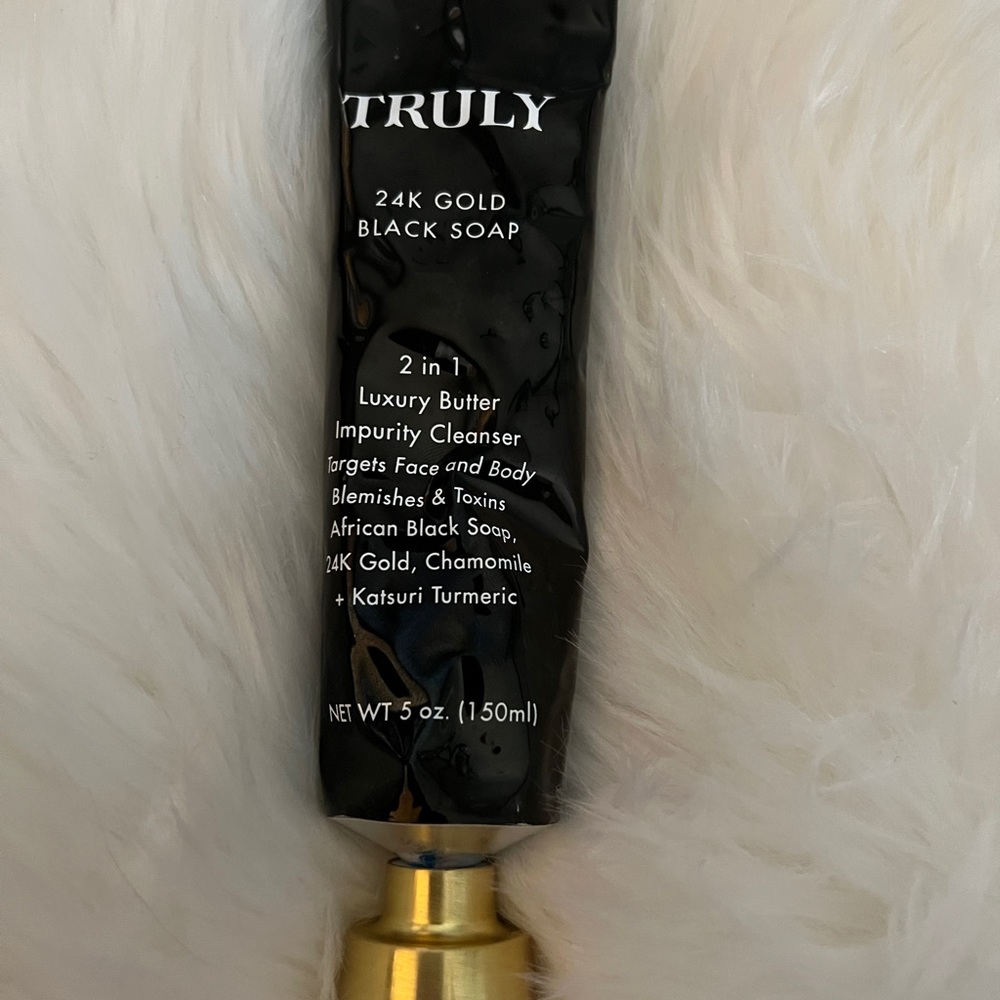 Truly Beauty 24k gold black soap